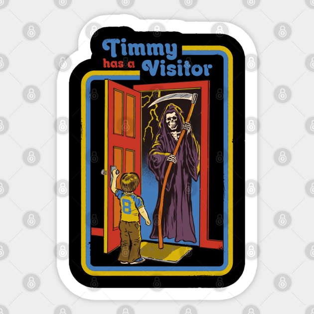 Timmy has a Visitor Sticker by Steven Rhodes